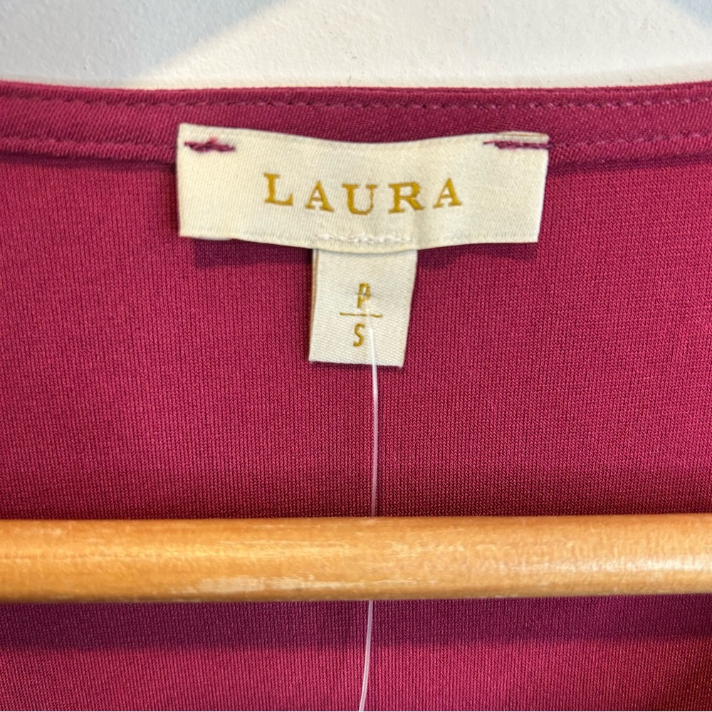 Laura Flare Sleeve Top Cerise Pink 123650 - Picture 6 of 9